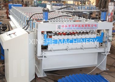 China Golfmuurcomité Broodje die Machine, van het de Laagdakwerk van Aluzinc Dubbel het Bladbroodje vormen die Machine vormen leverancier