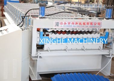 China Dubbel Laagbroodje die Machine, de Muurcomité van de Metaaldakwerk GolfStaalplaat Tegel vormen die Machine maken leverancier