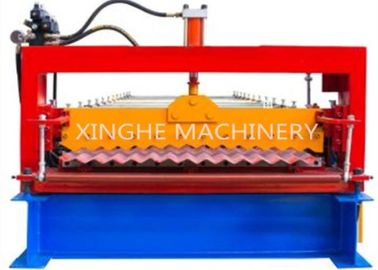China Het automatische 850 Metaaldakwerk plooide Tegelbroodje Vormt Machine/Gekleurd Staalplaatbroodje Makend Machine leverancier