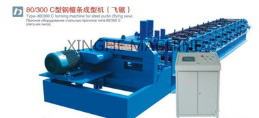 China Blauwe Kleur 11 het Broodje die van KW Purlin Machine met Slim PLC Controlesysteem vormen leverancier