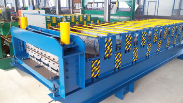 China De Tegel van het aluminiumdakwerk walst het Vormen van Machines met 12m/Min Hoge snelheid koud leverancier