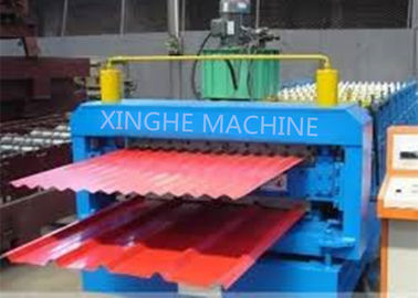 China Het gegalvaniseerde Broodje die van het het Dakwerkblad van de Metaal Dubbele Laag Machine/Broodjes Vroegere Machines vormen leverancier